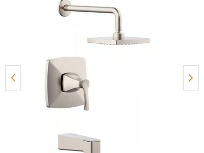 Glacier Bay Calandine Single-Handle Tub and Shower Faucet in Brushed Nickel