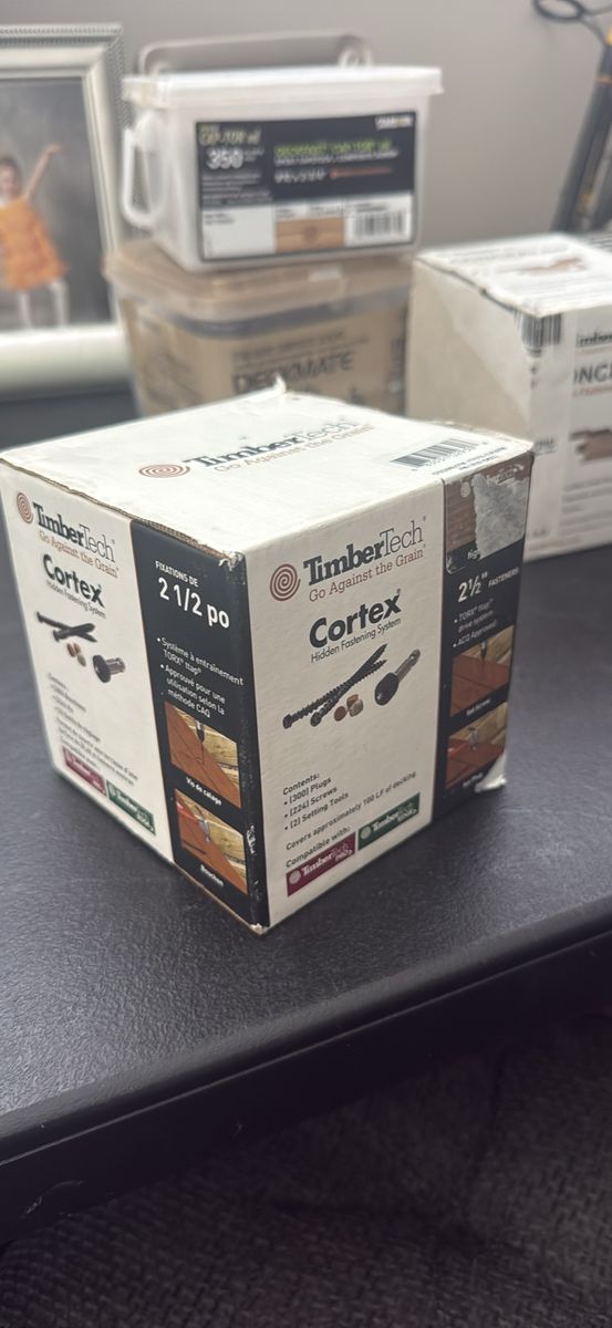 TimberTech Cortex Hidden Fastening System for Decking - 2 1/2" Screws, Plugs & Setting Tools