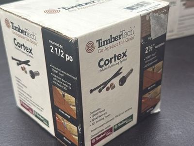 TimberTech Cortex Hidden Fastening System for Decking - 2 1/2" Screws, Plugs & Setting Tools