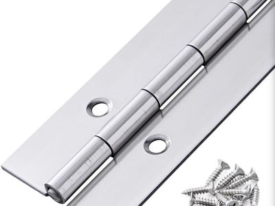 Hillman Piano Hinge, 48 Inch x 1.5 Inch Stainless Steel Continuous Hinge Door Hinge with Holes, for Boat Cabinet Door Box Furnit