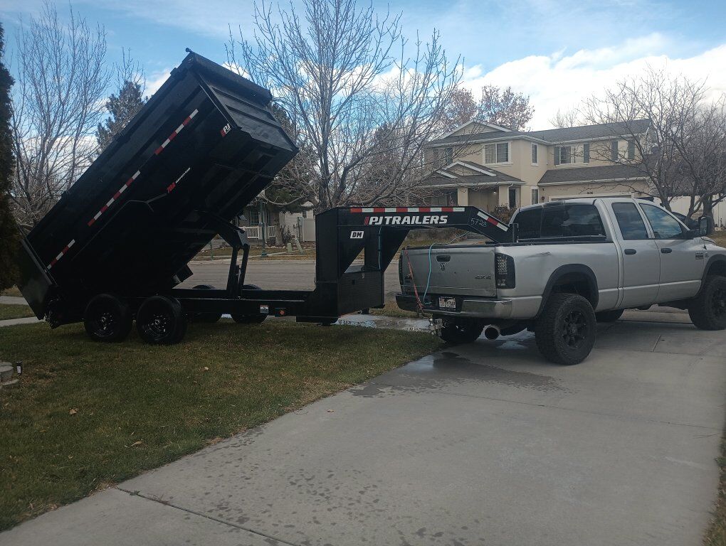 Dumpster rental u fill I dump dump trailer 7x14x4