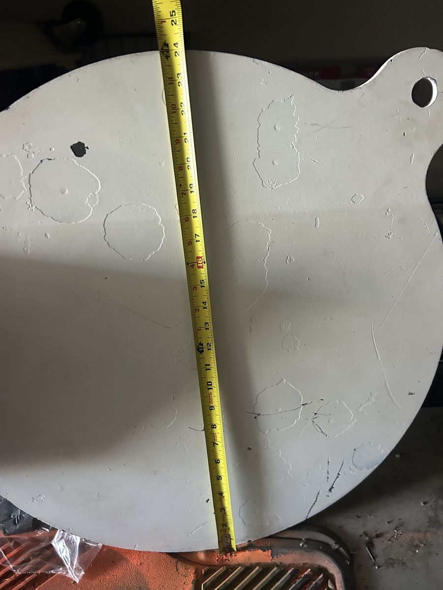 Large 24-inch AR500 Steel Gong Target - 3/8" Thick for Shooting Practice