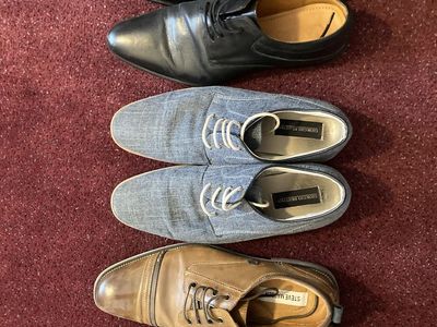 3 Pair Men Dress Shoe Size 12, $80 Total