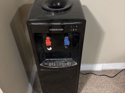 Farberware Freestanding Bottom-Load Water Cooler Dispenser - Hot & Cold Water, Black