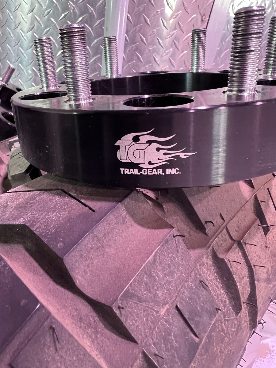 4 Spacers, six lug, trail gear 1.25 inch They were on a Toyota Land Cruiser.