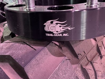 4 Spacers, six lug, trail gear 1.25 inch They were on a Toyota Land Cruiser.