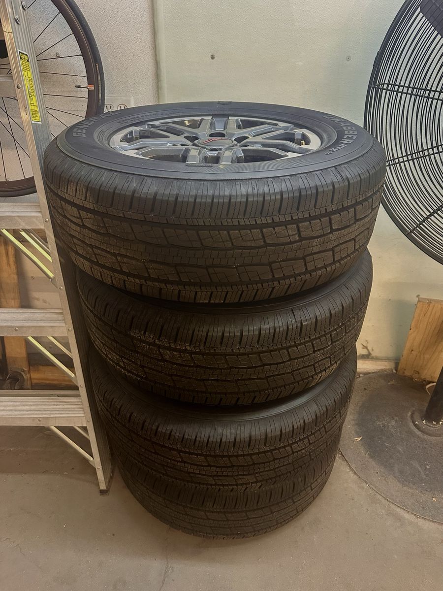 Toyota TRD Pro Wheels & General Grabber HTS 265/65R17 Tires - Set of 4