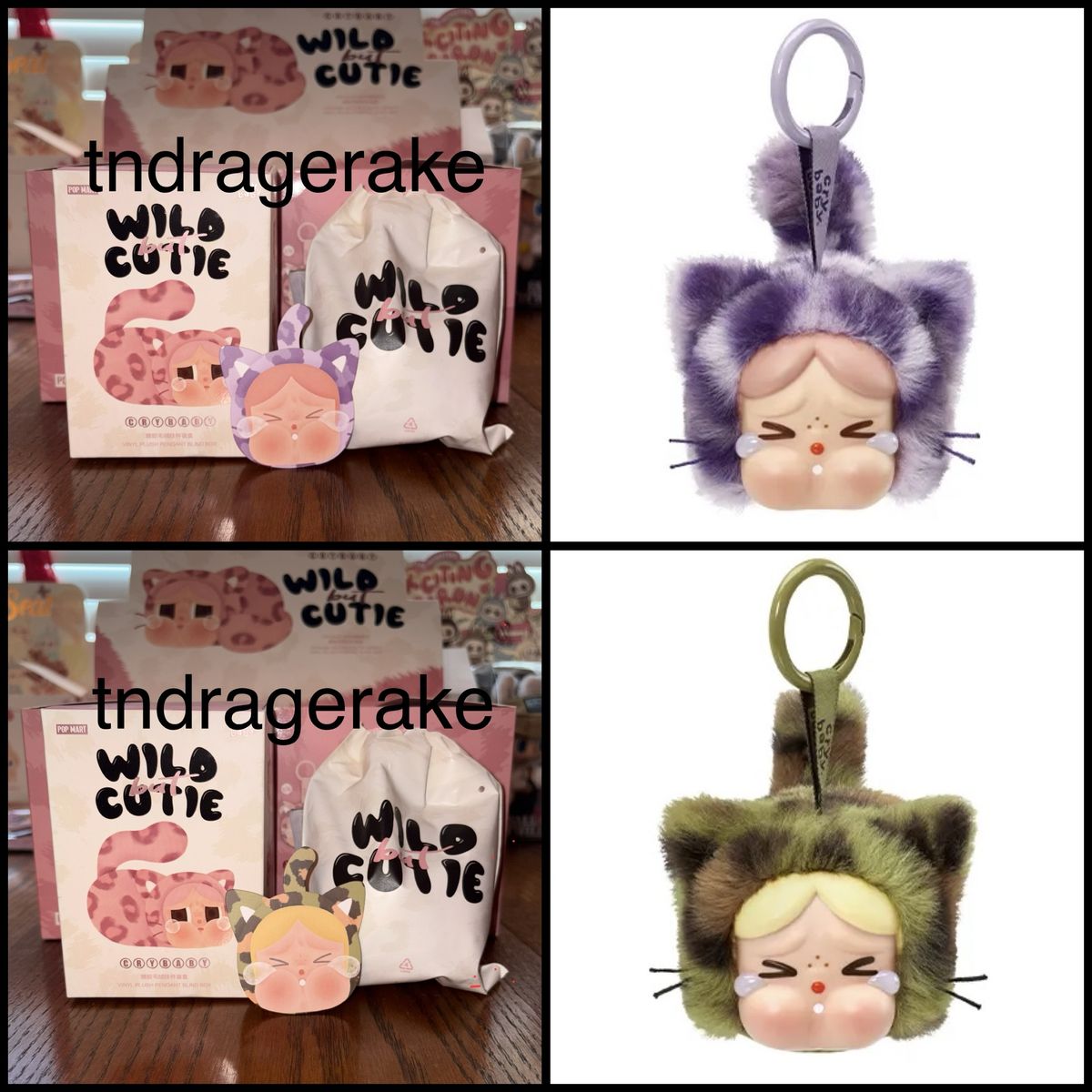 POP MART x CRYBABY Wild but Cutie Series - Vinyl Plush Pendant Blind Box