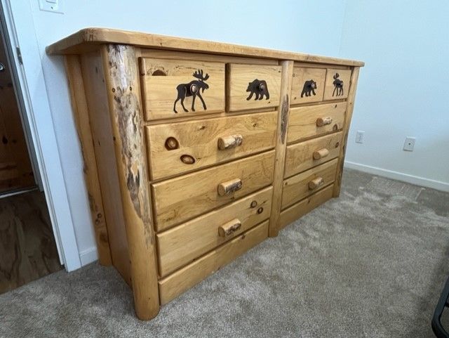 Solid Wood Rustic Dresser