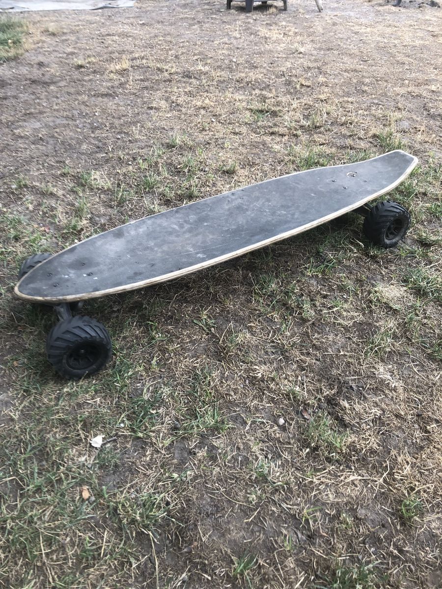 All-Terrain Off-Road Longboard Skateboard with Large Treaded Wheels