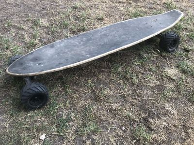 All-Terrain Off-Road Longboard Skateboard with Large Treaded Wheels