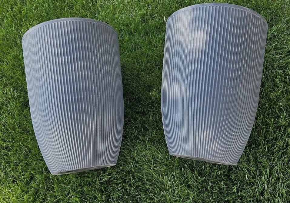 Fluted Planter - Large Set of 2