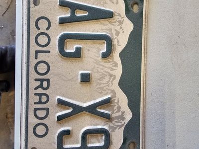 Colorado License Plate - AAG-X94 - Collectible/Novelty Auto Tag (Expired 2021)