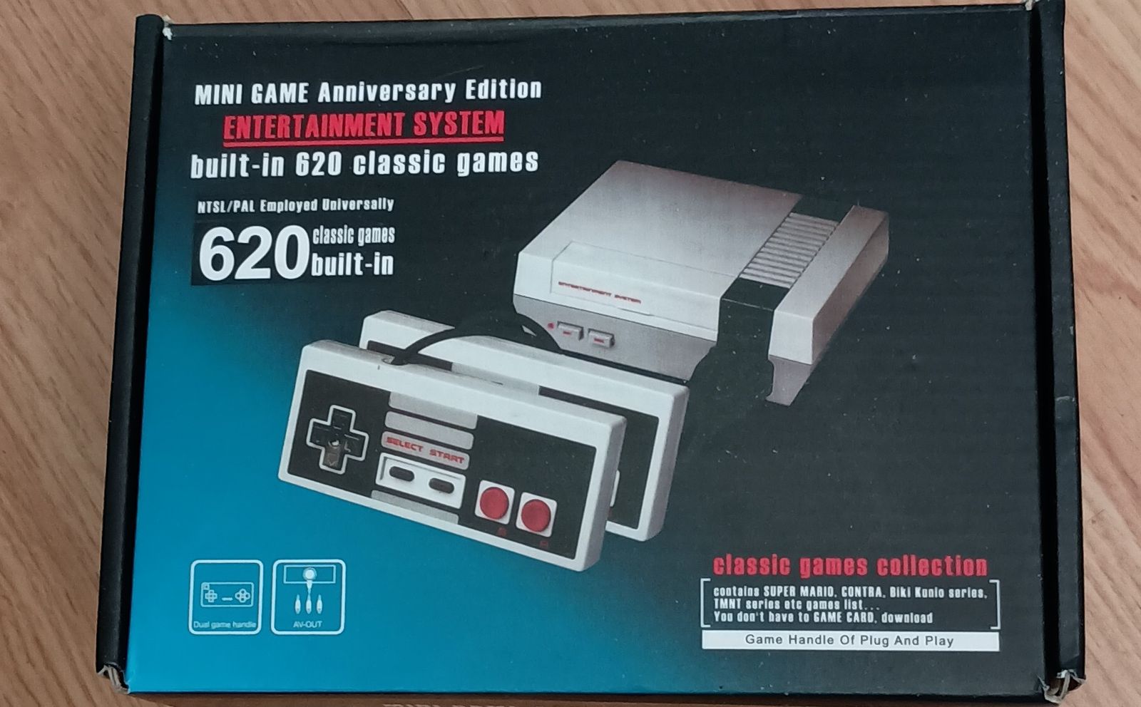 Mini Game Anniversary Edition 620 Classic Games Style Console Plug & Play