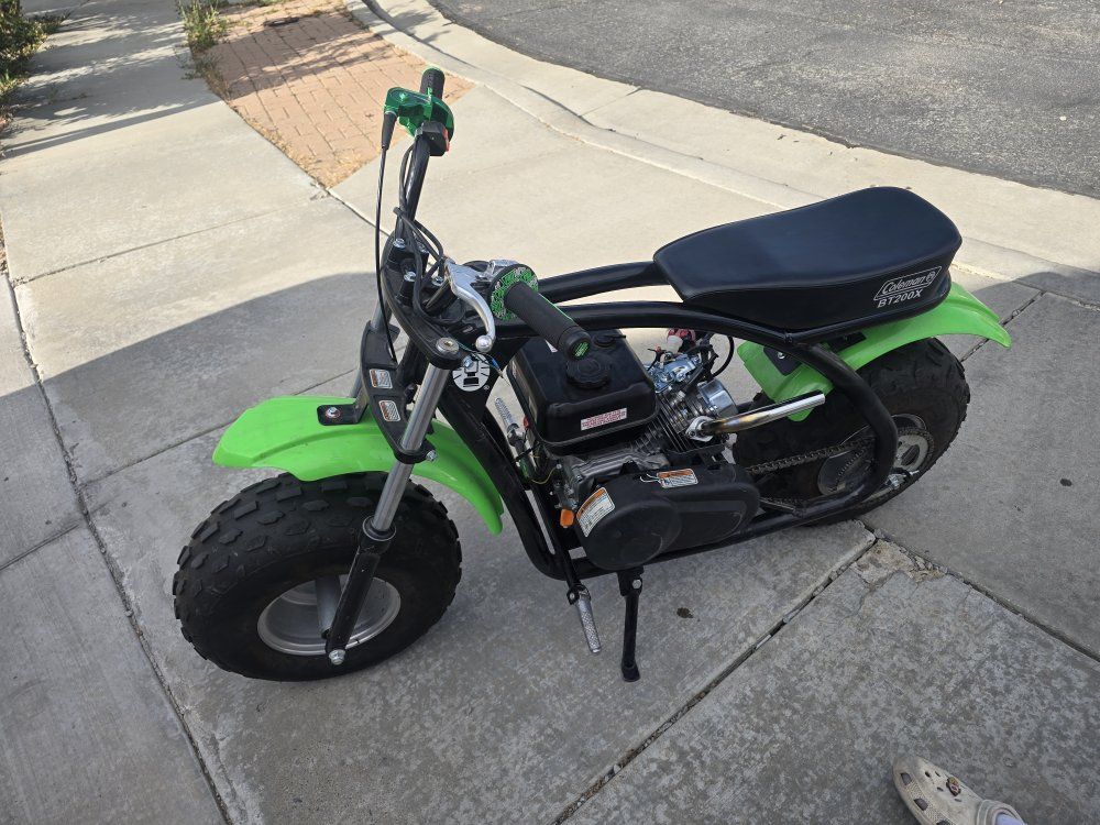 Coleman BT200X Mini Bike - Green/Black - Excellent Condition