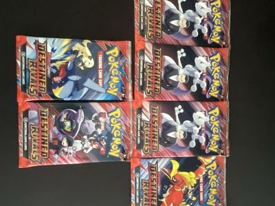 Pokemon Destined Rivals Scarlet & Violet Trading Card Game Booster Packs - 7 New Packs