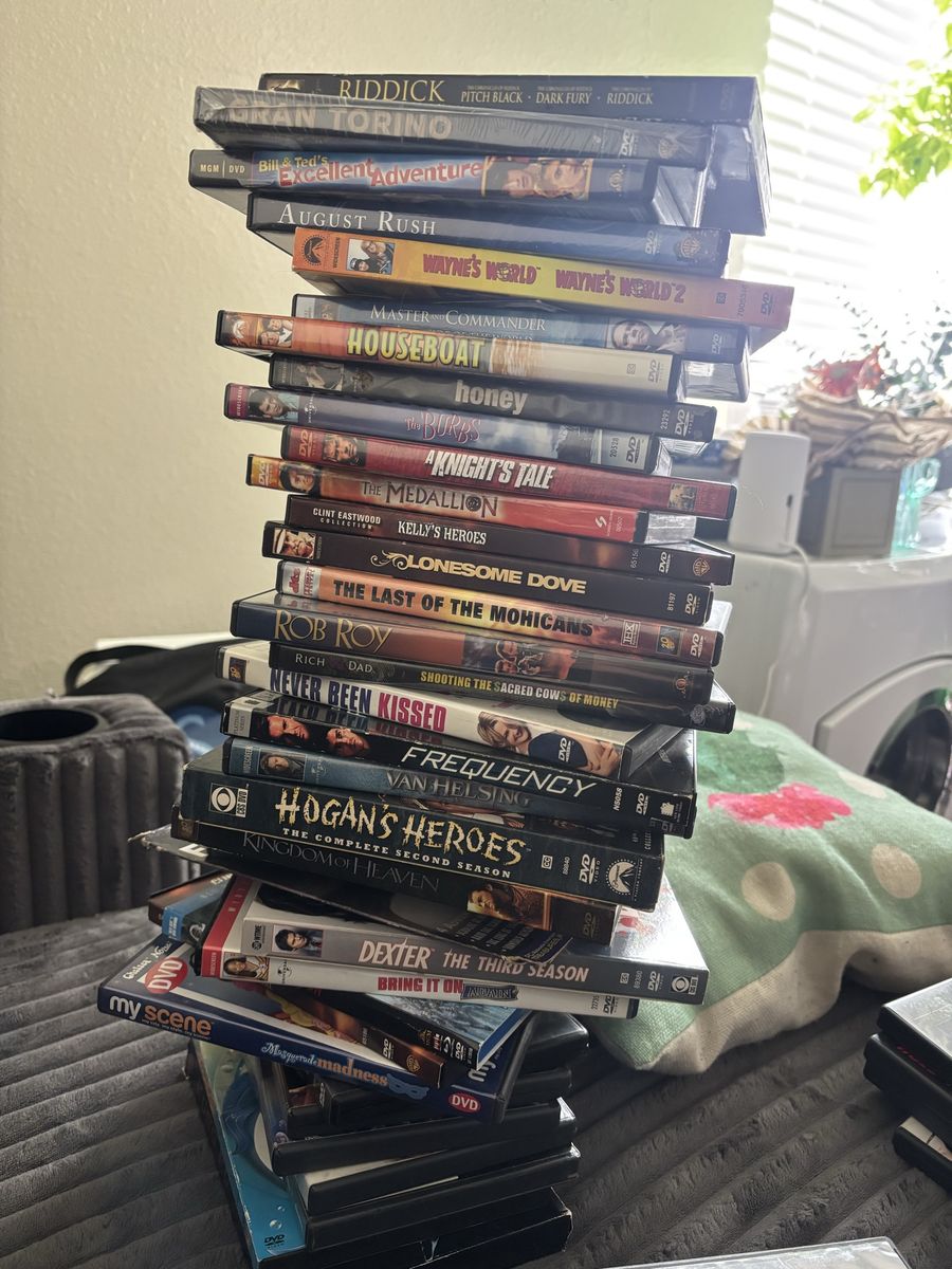 Large Lot of 50+ DVD Movies & TV Series - Action, Comedy, Drama, Sci-Fi Collection