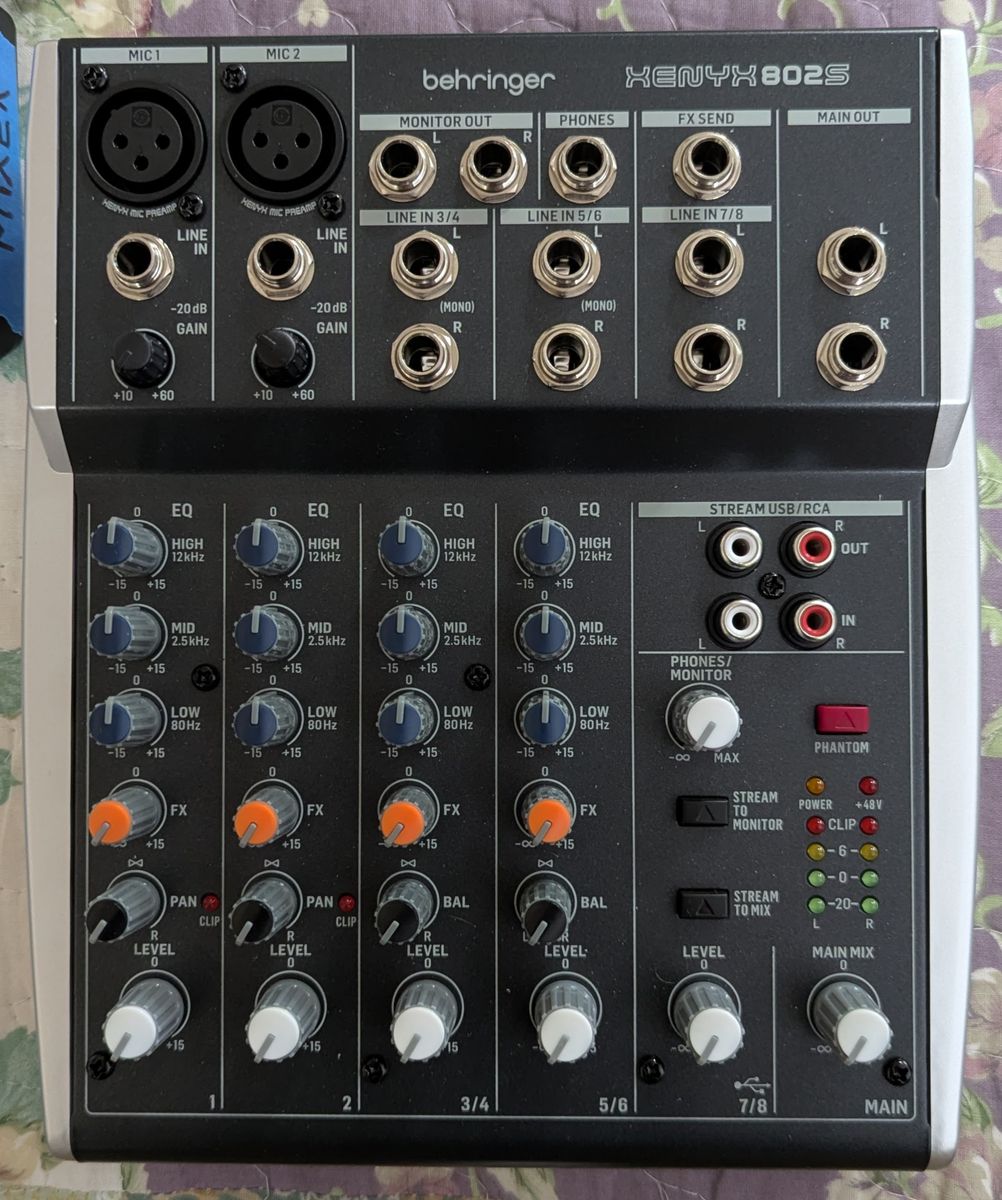 Brand New XENYX 802S Premium Analog 8-Input Mixer