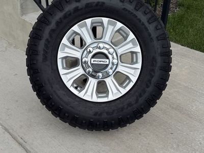 Ford F350 Rims and Tires 285/75R18 Goodyear Wrangler Duratrac