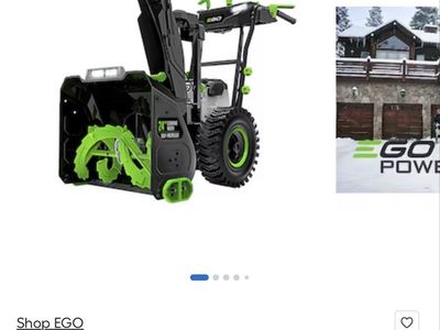 EGO POWER+ Peak Power 56V 24-inch Two-Stage Self-Propelled Battery Snow Blower SNT2400