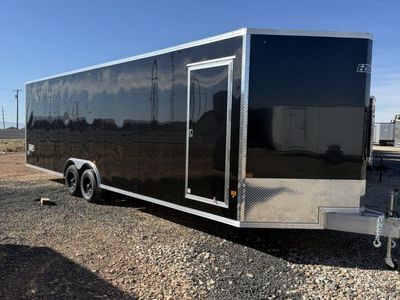 8.5x28 Alcom Aluminum EZ Hauler XLT Trailer - 7'0" Interior - 10K GVWR - Ultimate Escape Door