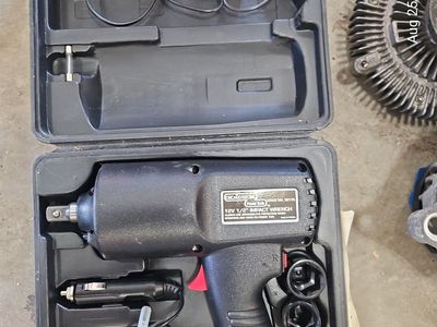 Chicago Electric 12V 1/2" Impact Wrench Model 36175 Kit in Case