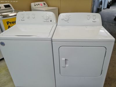 Whirlpool HE Washer and Dryer~90 Day Guarantee~With Agitator