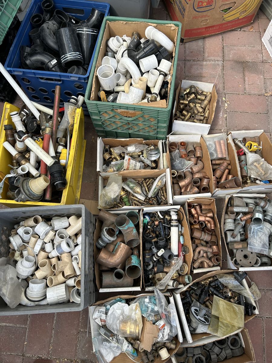 Plumbing Supplies Lot; Copper Pipe Fittings & More