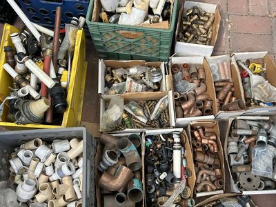 Plumbing Supplies Lot; Copper Pipe Fittings & More
