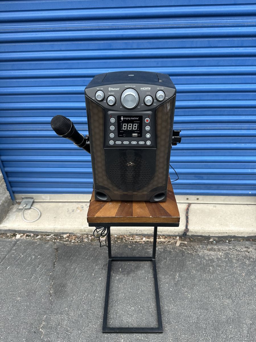 The Singing Machine Bluetooth CD+G Karaoke Sound System with LED Lights