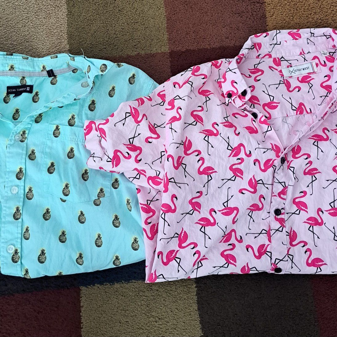2 fun mens button up shirts