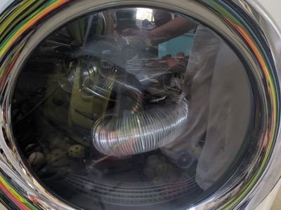 Electrolux Front Load Gas Dryer in White with Accessories