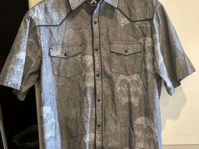 Mens Western Style Snap Front Shirt Rock RollnSoul