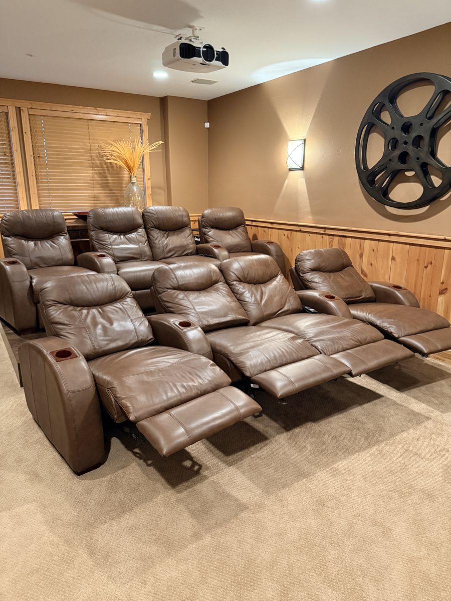 8 Motorized Reclining Theater Seats