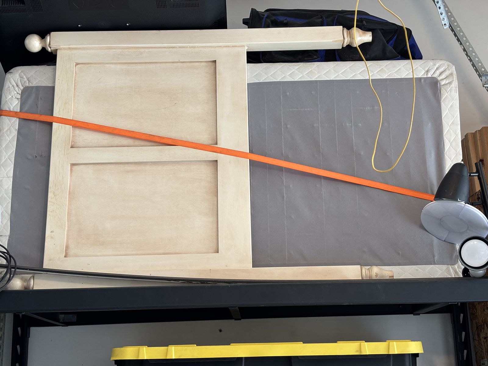 Bed frame, mattress, boxspring and headboard for sale