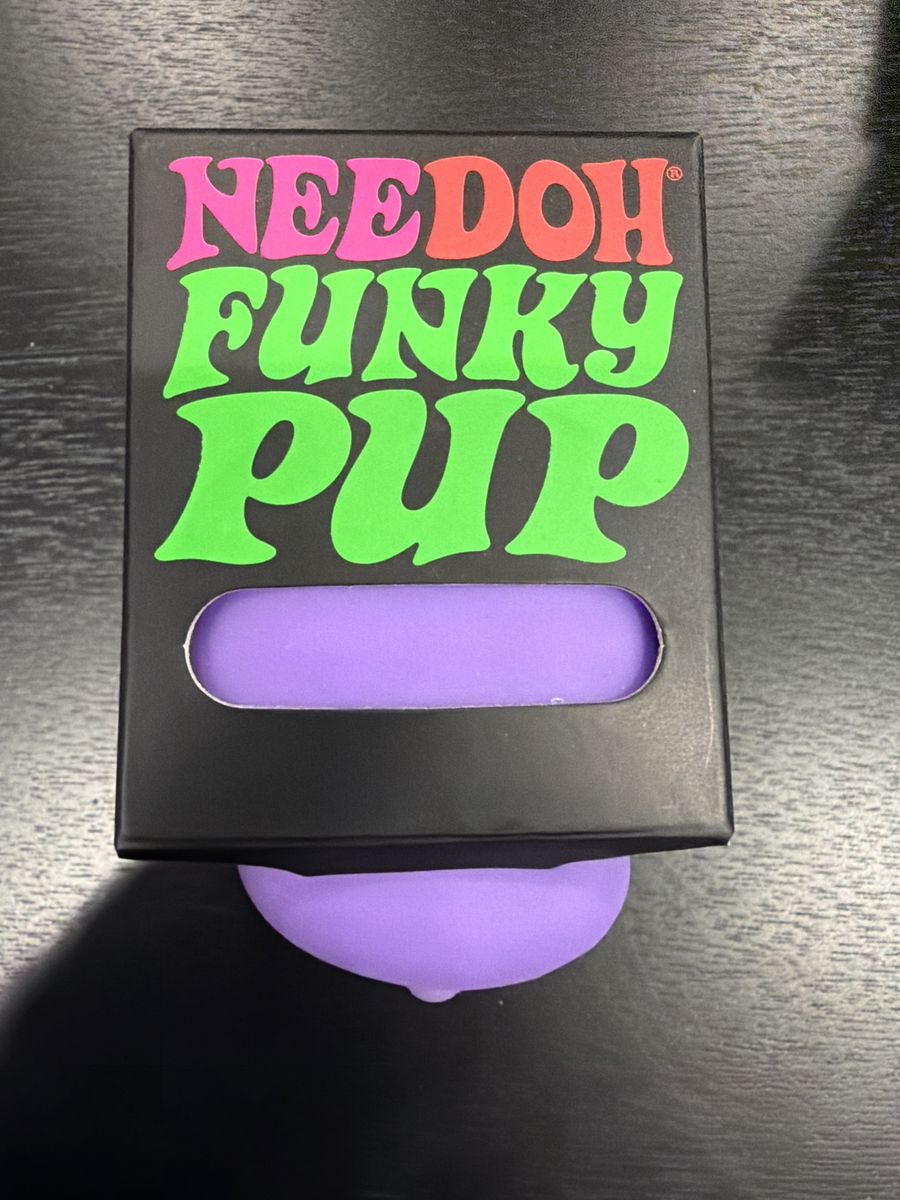NeeDoh Funky Pup Squishy Stress Ball Toy, Purple, New in Box