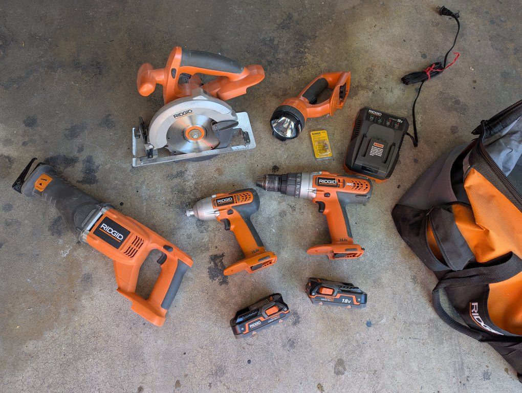 RIDGID power tool set