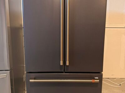 CAFÉ 23 cu. ft. Smart Counter-Depth French Door Refrigerator in Matte Black! With Internal Water Dispenser