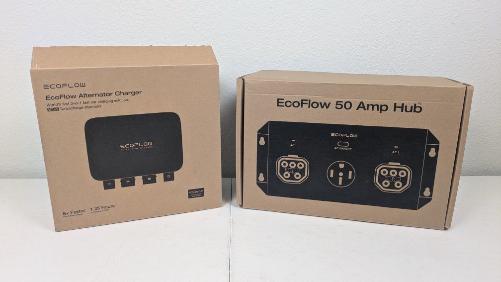 EcoFlow Alternator Charger 800W & EcoFlow 50 Amp Hub Power Accessories Set