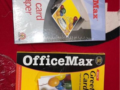 OfficeMax Greeting Card Inkjet Paper - 50 Count Value Pack & 50 Sheets Matte 8.5"x11"