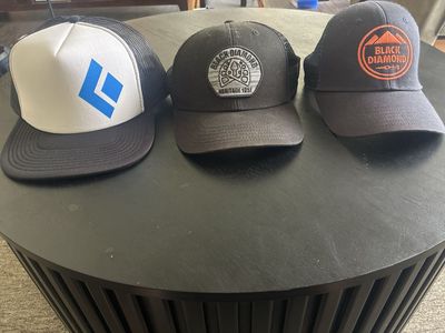 Black Diamond Trucker Hats Lot of 3 Mesh Back Caps