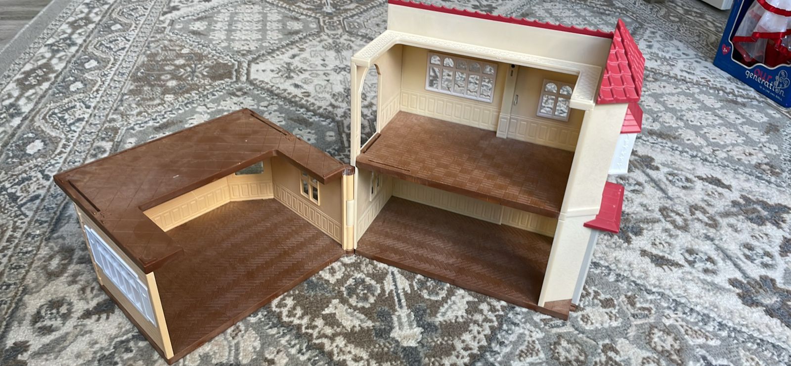 Calico Critters Red Roof Country Home - Secret Attic Playroom, Dollhouse Playset