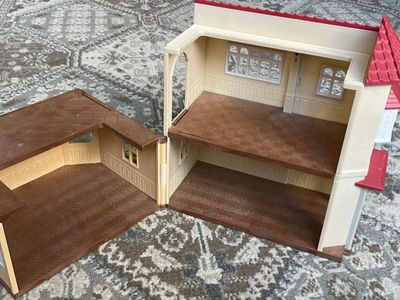 Calico Critters Red Roof Country Home - Secret Attic Playroom, Dollhouse Playset