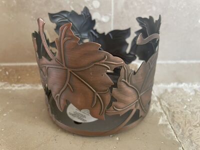 Brushed Bronze Leaf Candle Holder Bath &Body Works
