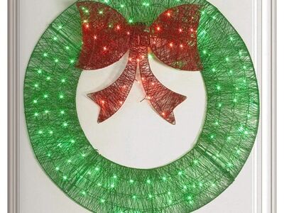 4 ft Green Pre-Lit Lighted Artificial Garland