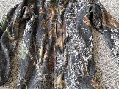 Game hide size Large insulated hunting camo coat