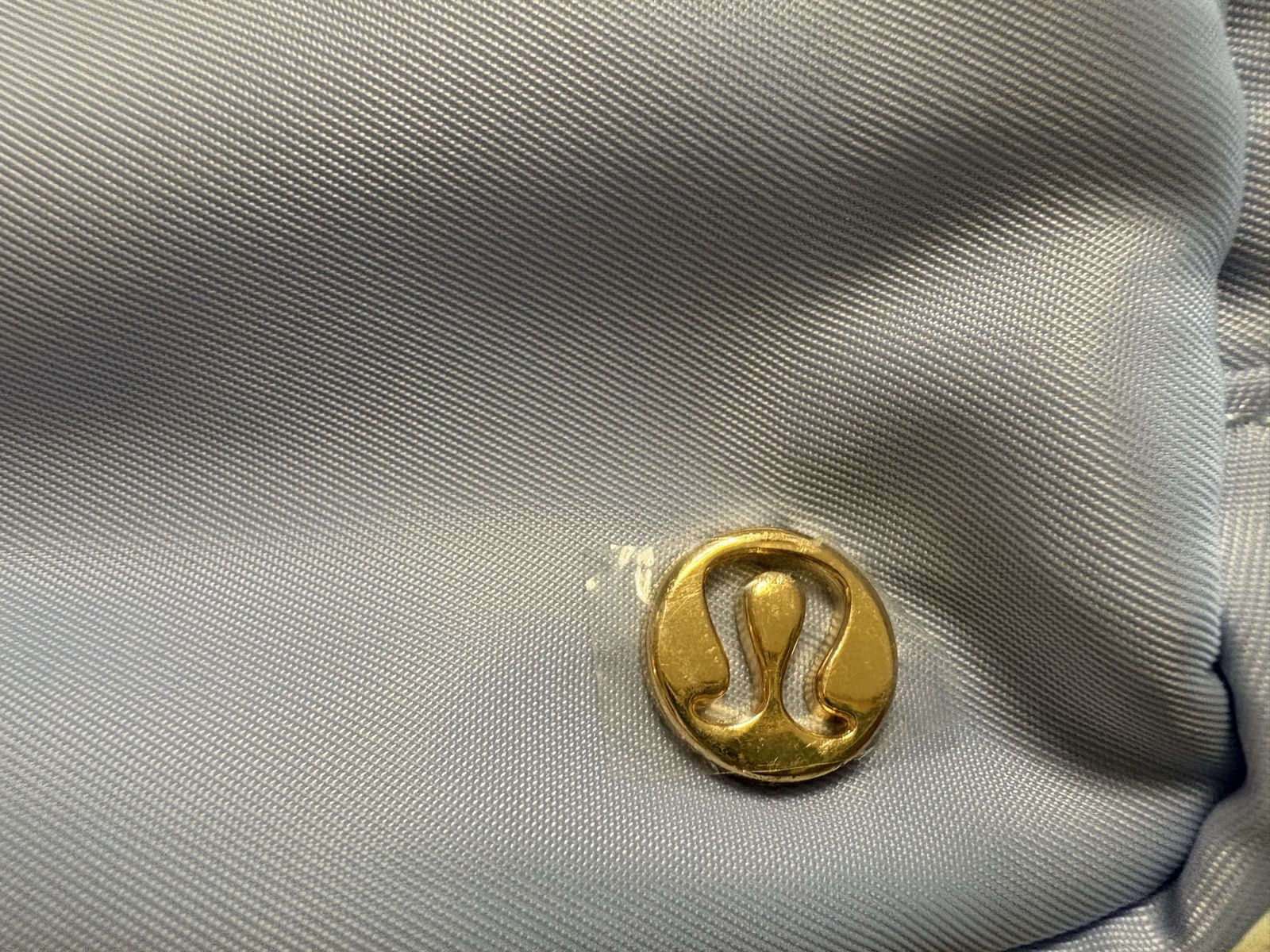 Lululemon Blue Belt Bag with Gold Logo