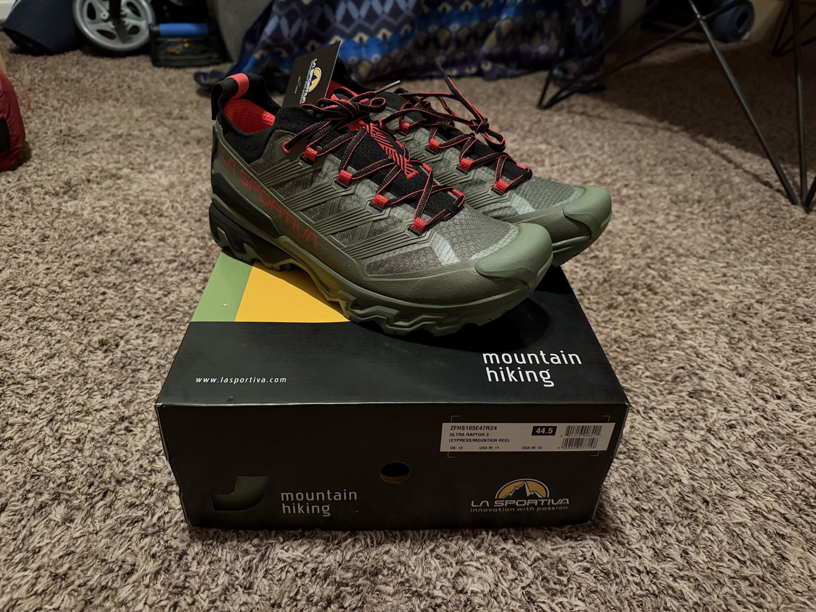 La Sportiva Ultra Raptor 3 Hiking Shoes size 44.5 (Men’s US 11) BRAND NEW