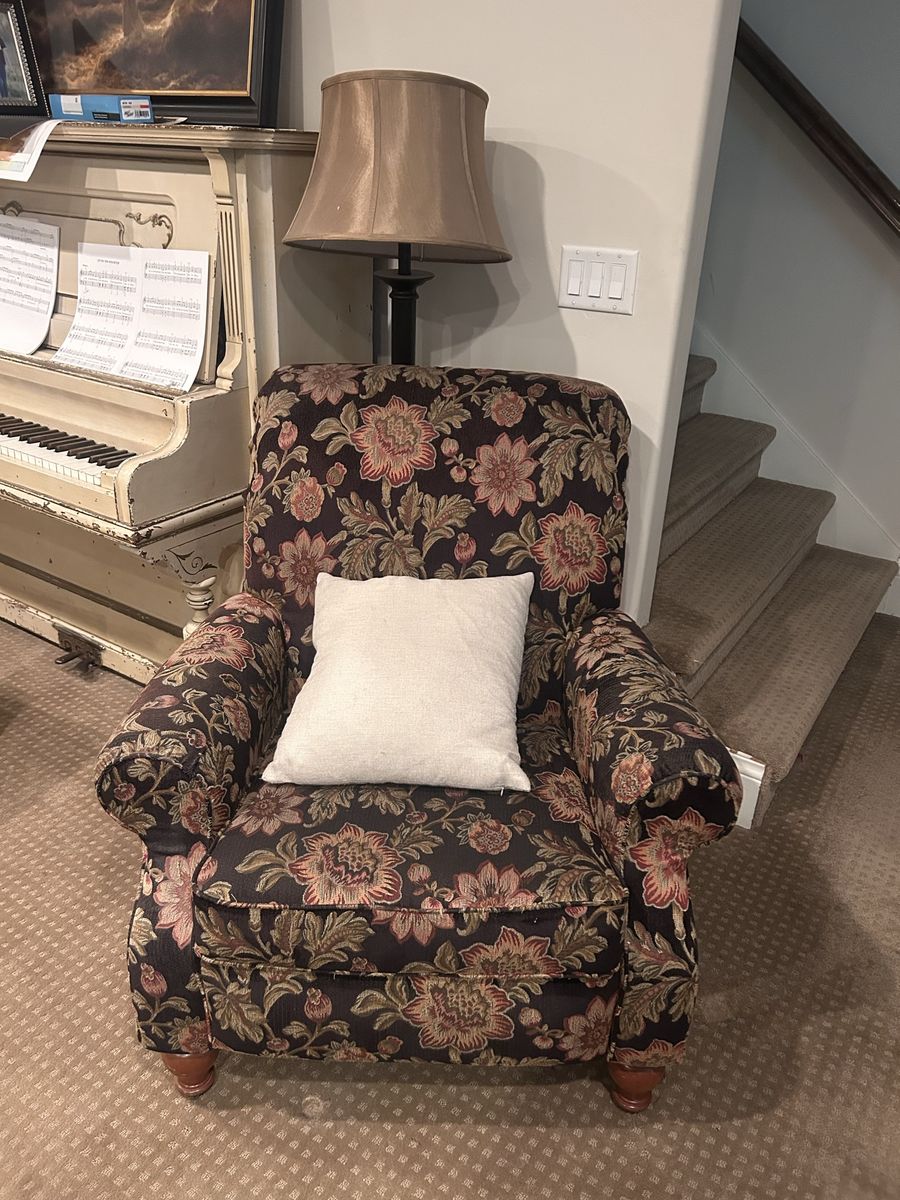 Floral Recliner Armchair
