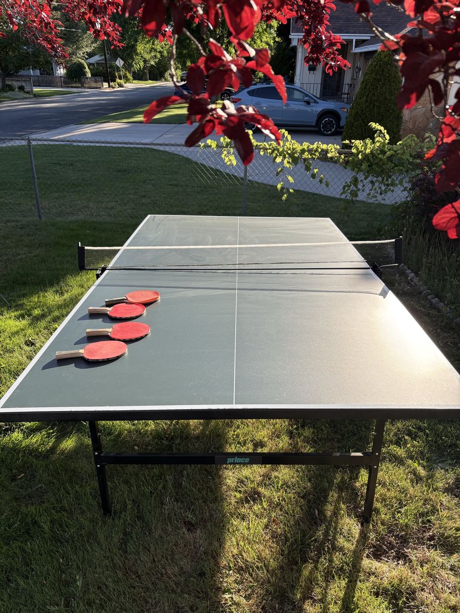 Regulation Size Foldable Ping Pong Table w/ Net & Paddles
